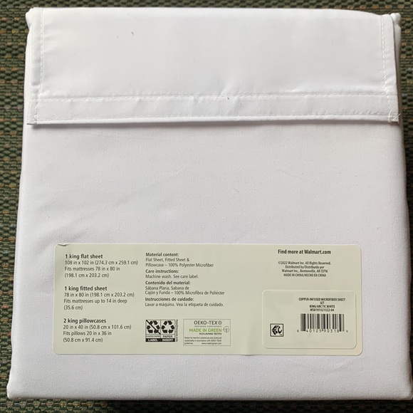 NWT Mainstay Microfiber Sheet Set NWT (2 available) - Picture 2 of 2